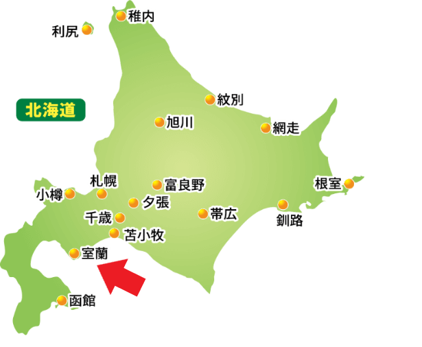 北海道の地図