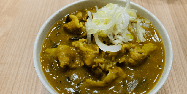 完成したもつ鍋カレーうどん