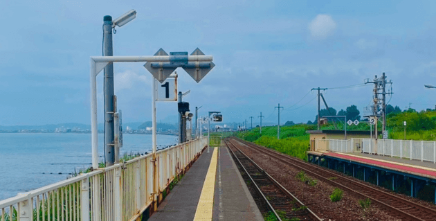 北舟岡駅の1番線ホーム