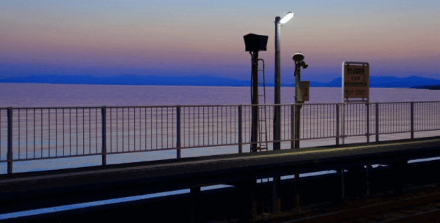 夜の北舟岡駅