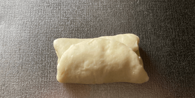 したから3分の1を折りたた生地