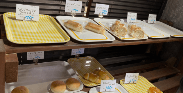 マルコーブの商品棚