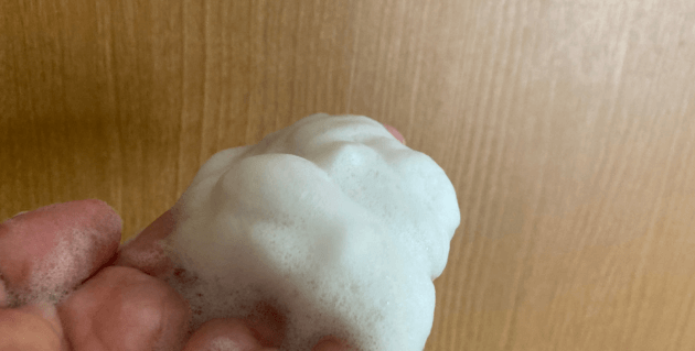 ベイビースキンソープの泡