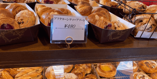ブーランジェリーブレの商品棚