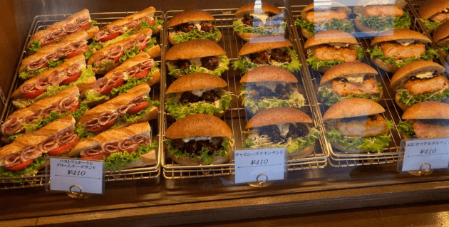 ブーランジェリーブレの商品棚(下段)