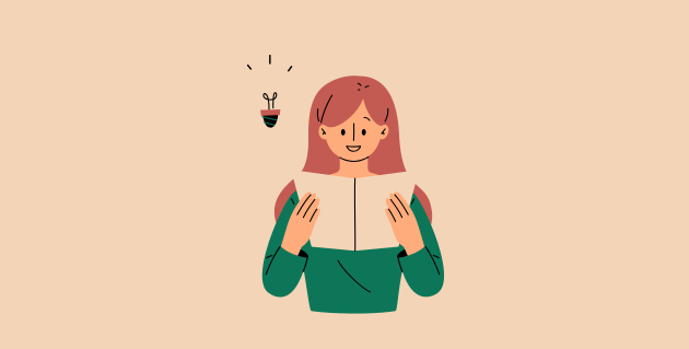 読書をする女性のイラスト