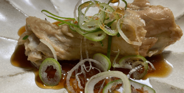 手羽元と牡蠣だしポン酢