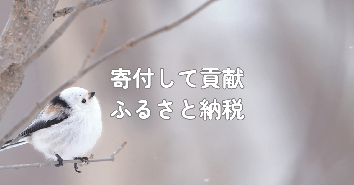 雪の中のシマエナガ