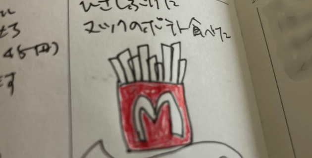 マックのポテトのイラスト